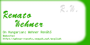 renato wehner business card